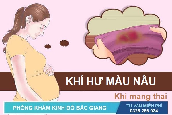 Khí hư màu nâu khi mang thai